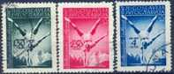 YU 1947-524-6 ATLETIC, YUGOSLAVIA, 3v, Used - Used Stamps