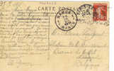 Oblitération NAMUR 1 F NAMEN 28/07/1911 Sur CPA Hendaye - Départ PARIS Pour Biesme Les Mettet - Other & Unclassified