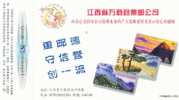 #P1# Mt Huangshan , Landscape   Stamps On Card , Philately ,  Prepaid Card , Postal Stationery - Otros & Sin Clasificación