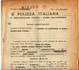 ALLEANZA SICURETAS ESPERIA - POLIZZA  ITALIANA DI ASSICURAZIONE CONTRO I DANNI DALL´INCENDIO - 1951 - Bank En Verzekering