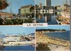 CPSM LA SEYNE. 4 VUES PLAGE PORT - La Seyne-sur-Mer