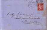 GRANDE BRETAGNE-SUPERBE LETTRE ET TEXTE DE 1866 - Lettres & Documents