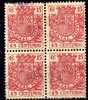 Sello Especial Movil    15  Cts Bloque De  4 - Revenue Stamps