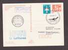 Erste Luftpostbeförderung Leipzig-Frankfurt Mit LH 6421, 10.03.1990, Messestempel - Autres (Air)