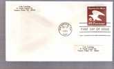 FDC Stamped Envelope - Eagle - Scott # U594 - 1981-1990