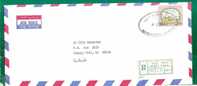 KUWAIT - VF REGISTERED AIR MAIL COVER - SALMIYA To CHERRY HILL - Yvert # 889 - Koweït