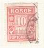 NORGE / Norvège,TAXE /  PORTOMAERKE  10 ORE Obl  ; B/TB - Used Stamps