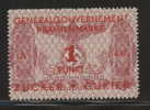 POLAND GEN GOVT PREMIUM STAMP FOR SUGAR (1 PT PERF) - Revenue Stamps
