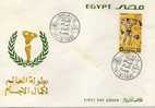 FDC, EGYPT    Egipto  Culturismo 1981 - Cartas & Documentos