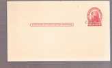 Postal Card - Jefferson - Scott # UX33 - 1901-20