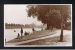 1925 Real Photo Postcard Lover's Walk Trent Bridge Fishing Competition? Nottingham "Torch Tattoo" Slogan - Ref 264 - Nottingham