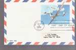 FDC Postal Card - US Airmail - Gliders - Scott # UXC20 - Briefe U. Dokumente