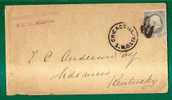 US - VF C/1875 COVER From CHICAGO To KENTUCKY - Scott # 182 - Lettres & Documents