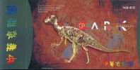 Fossil Dinosaur  ,    Prepaid Card , Postal Stationery - Fossils