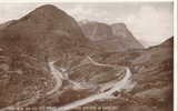 GLEN COE / THE NEW AND THE OLD ROADS BY THE THREE SISTERS - Argyllshire