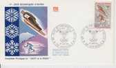 France YT 1543 FDC : Disciplines Nordiques , Le Saut Et Le Fond - Hiver