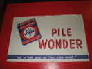 BUVARD : PILE WONDER -  TAILLE: 21  CM X   13.5 CM - Batterien