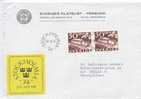 Sweden Cover Sent To Germany With Pair From Booklet 22-8-1973 - Storia Postale