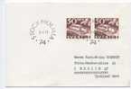 Sweden Cover Sent To Germany With Pair From Booklet 2-7-1973 - Lettres & Documents