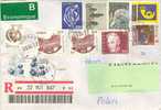 SWEDEN REGISTERED COVER SENT TO POLAND 1997 - Brieven En Documenten