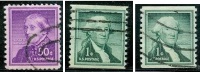 ● U.S.A. - ( U.S.P.)  - 1954 / 61  -   N. 841 E 844  Usati  -  Lotto  1043 /44 /46 - Used Stamps