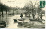 Belle CPA Saint-Mammès - Crue De La Seine 1910 - La Place Et Le Quai De Seine - Saint Mammes