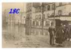 CP 92 CLICHY Inondation  Rue Du Bois 28 Janvier 1910  ( Photographe Et Appareil Photo) Bière ( Café) - Clichy