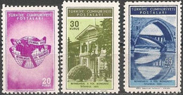 TURKEY..1955..Michel # 1448-1450...MLH. - Unused Stamps