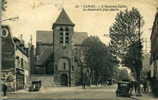 CPA Clichy - L'Ancienne Eglise. Le Boulevard Jean-Jaurès - Clichy