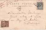 TYPE BLANC- AVEC TAXE BANDEROLE 10c DU25-10-1903 - 1859-1959 Cartas & Documentos