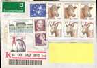 SWEDEN REGISTERED COVER SENT TO POLAND 1995 - Briefe U. Dokumente