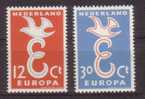 Nederland 1958 Nvph Nr 713-714 . Mi Nr 718 - 719 , Europa, Cept - Neufs