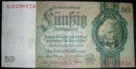 Paper Money,Banknote,Germany,50 Reichsmark,1924.-1933.,dim.170x84,5mm. - 50 Mark