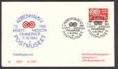 Denmark Mi. 672 Cancer Special Cancel Limited Edition Exhibition Cover 1981 - Brieven En Documenten