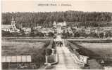 C . P . A   ( SERQUIGNY  "  Panorama " Belle Prise De Vue - Attelage - Carte Comme Neuve - Animée  ) - Serquigny