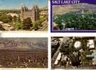 4 Older Postcards - Cartes Des Etats Unis -  Salt Lake City - Salt Lake City