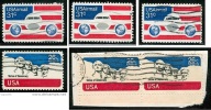 ● U.S.A. - ( U.S.P.)  - 1973 / 76  -  P.A.  N.  A 87 + A90 Usati, Serie Compl. - L. 1407 /08 /43 /45 /46 - 3a. 1961-… Used
