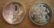 Lituanie 10 Centu 2008 Litai Cent Centas Sortie De Rouleaux Skrill Paypal OK! - Lithuania