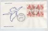 Greenland FDC Block Of 4 100 Anniversary The Birth Of Knud Rasmussen 7-6-1979 - FDC