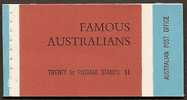 AUSTRALIA - 1970 $1.00 Famous Australians Booklet. MNH ** - Postzegelboekjes