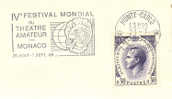 Monaco - 1969 - Festival Théatre - Masque - Flamme Sur Lettre Entière - Postmarks