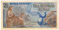 2 1/2  Rupiah "INDONESIE"    1961    UNC  Ble 40 42 - Indonesië