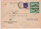 I-rs005/ ITALIEN -  Palmero Duome + Montecassino, Expressbrief Genua 17.11.44 (Consulatspost Genf) - Posta Espresso