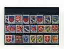 - FRANCE . ENSEMBLE DE TIMBRES D' ARMOIRIES DIVERSES . - 1941-66 Coat Of Arms And Heraldry