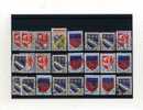 - FRANCE . ENSEMBLE DE TIMBRES .  ARMOIRIES DIVERSES . - 1941-66 Armoiries Et Blasons