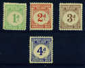 GILBERT & ELLICE ISLANDS 1940 POSTAGE DUES 1d - 4d SG D1/D4 VERY LIGHTLY MM Cat£65 - Isole Gilbert Ed Ellice (...-1979)