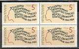 BULGARIA \ BULGARIE - 1984 - 70an. Du Mouvment Socialiste Des Femmes - Bl De 4** - Unused Stamps