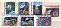 LAOS  1984  SPACE - SATELLITE Complete Set 7v.-used - Azië