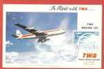 BELGIQUE TWA AVEC BOEING 707 - Autres & Non Classés