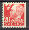 Sweden Mi. 325 Dr  Alfred Nobel, Chemist 3-sided Perf MH 1946 - Unused Stamps